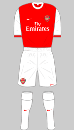 arsenal home kit 2010-11