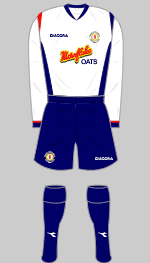 crewe alexandra 2007-08 home kit