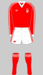 nottingham forest 1977-80 kit