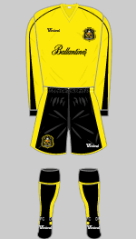 dumbarton 2007-08 home kit