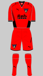 dunfermline athletic 2009-10 away kit