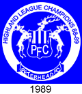 peterhead fc crest 1989