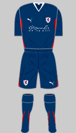 raith rovers 2010-11 home kit