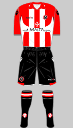 sheffield United 2009-2010 home kit