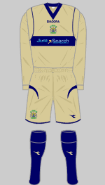 stockport county 2007-08 away kit