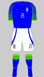 brazil 2022 world cup 2nd kit